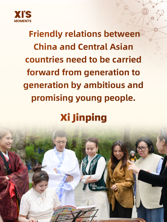 Xi on friendly relations between China and C. Asian nations